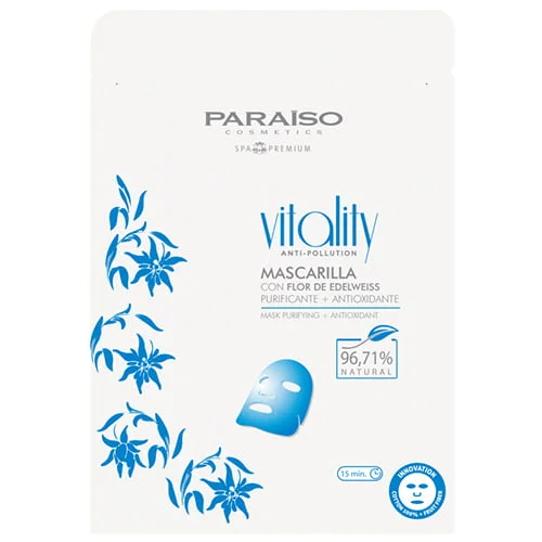 Velo Mascarilla con Flor de Edelweiss Vitality Paraiso